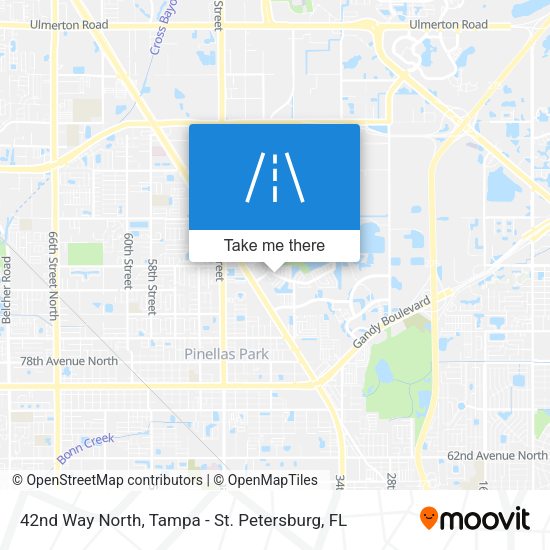 42nd Way North map