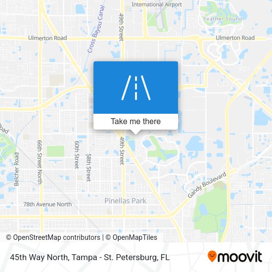 45th Way North map