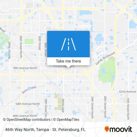 46th Way North map