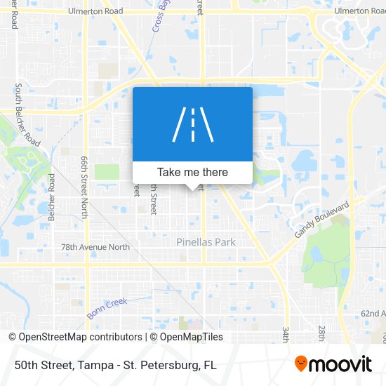 50th Street map