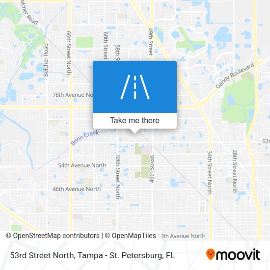 Mapa de 53rd Street North