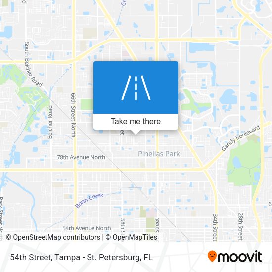 54th Street map
