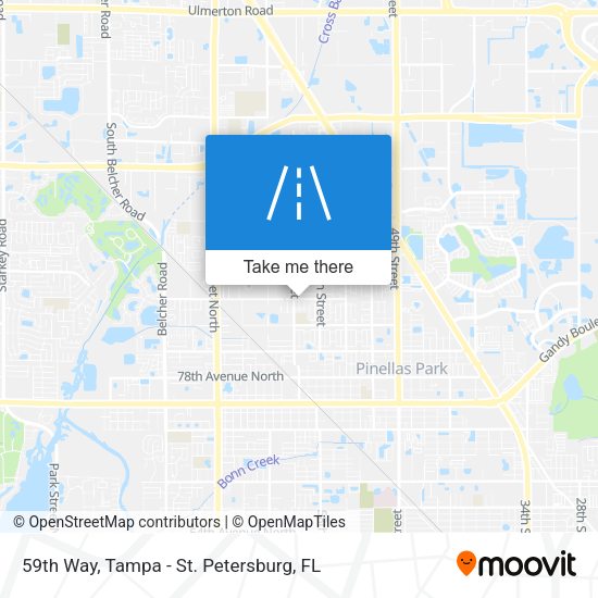 59th Way map