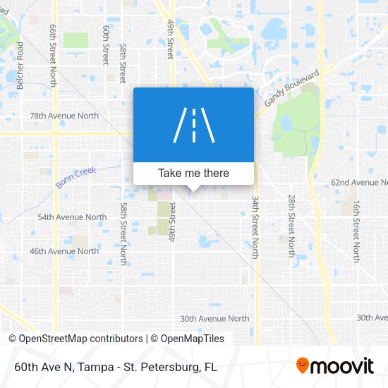 60th Ave N map