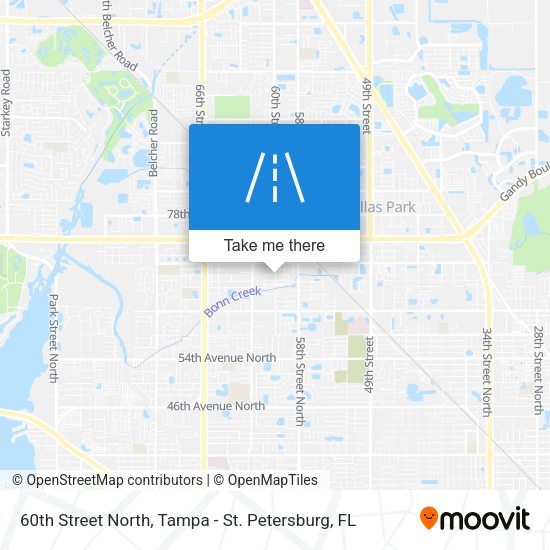 60th Street North map