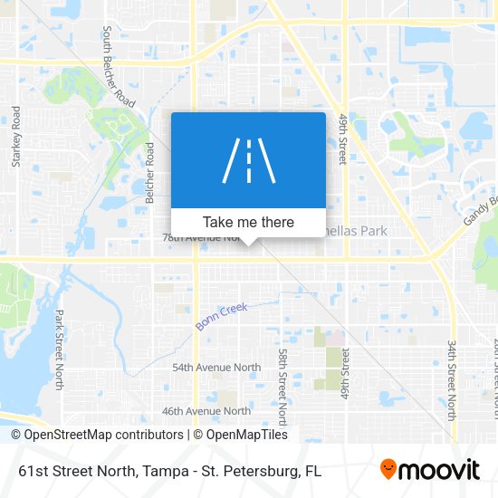 61st Street North map
