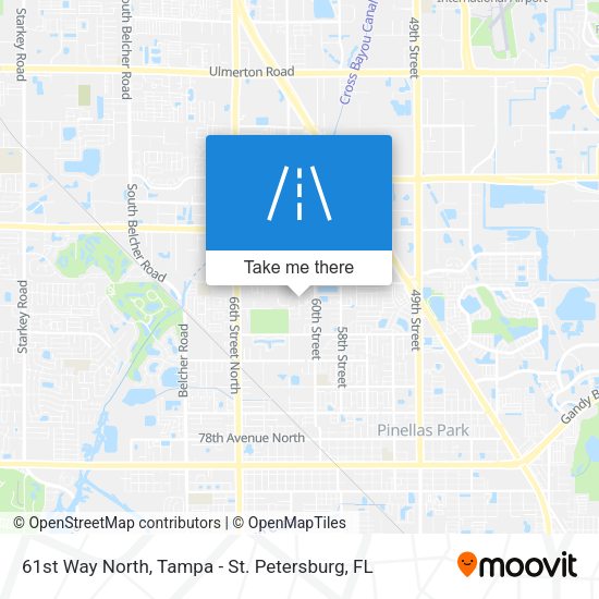 61st Way North map