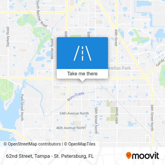62nd Street map