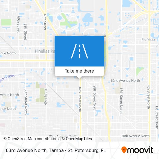 63rd Avenue North map
