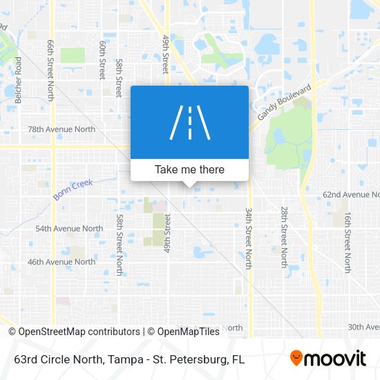 63rd Circle North map