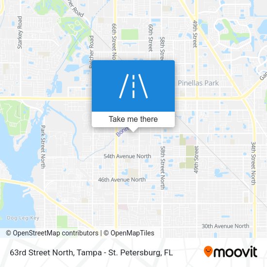 Mapa de 63rd Street North