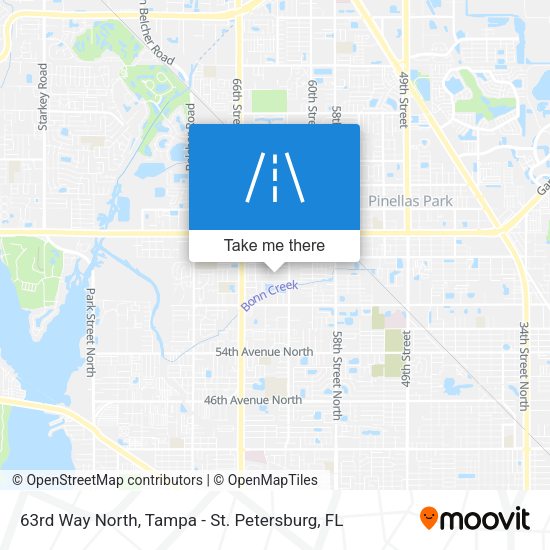 63rd Way North map