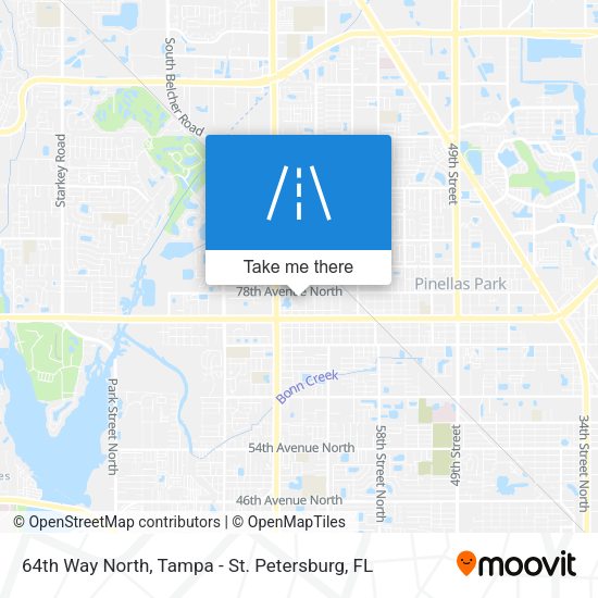 64th Way North map