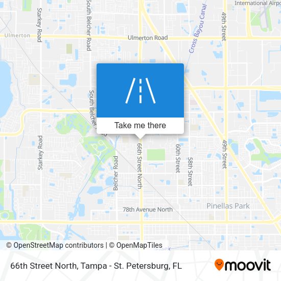 66th Street North map