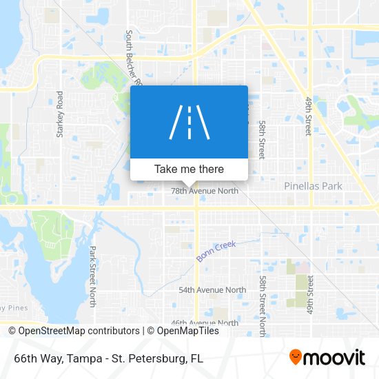 66th Way map