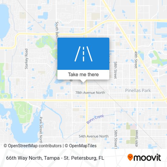 66th Way North map