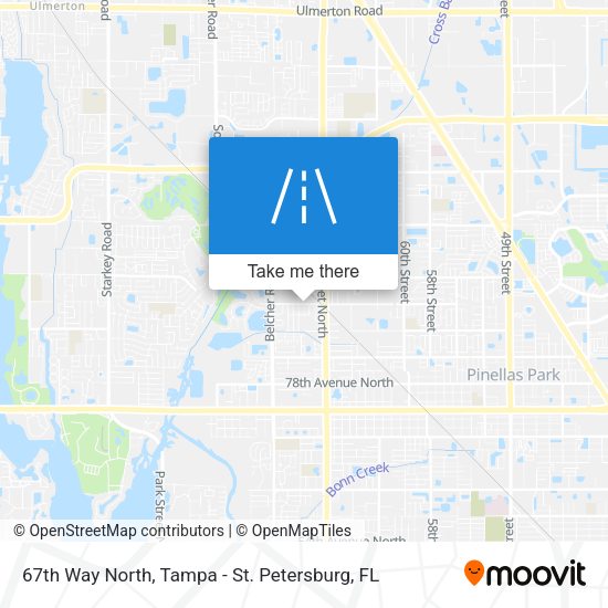 67th Way North map