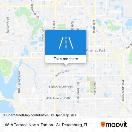 68th Terrace North map