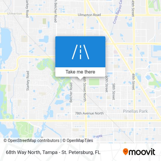 68th Way North map