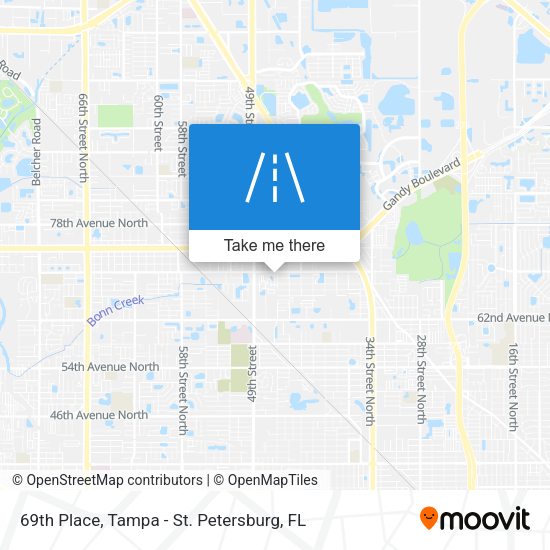 69th Place map