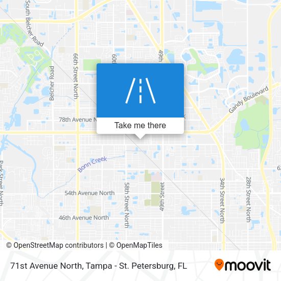 71st Avenue North map