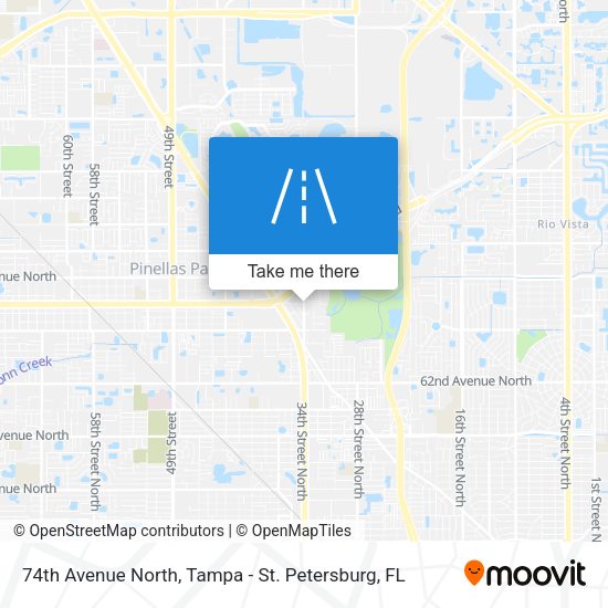 74th Avenue North map