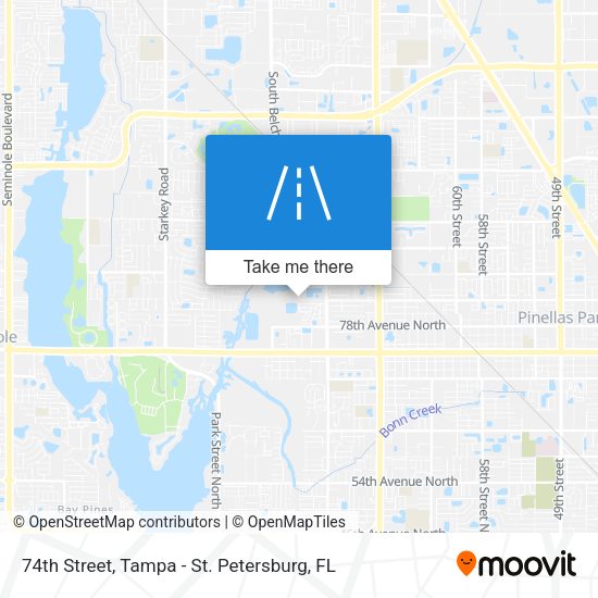 74th Street map