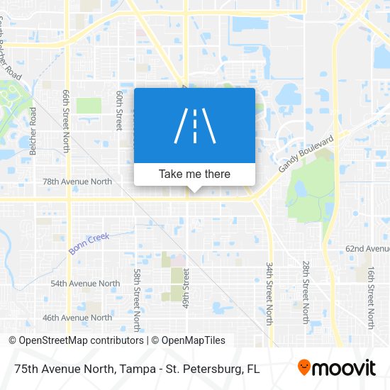 75th Avenue North map