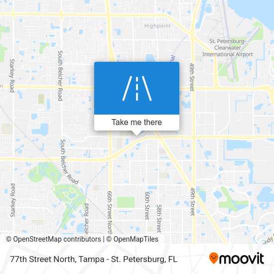 77th Street North map