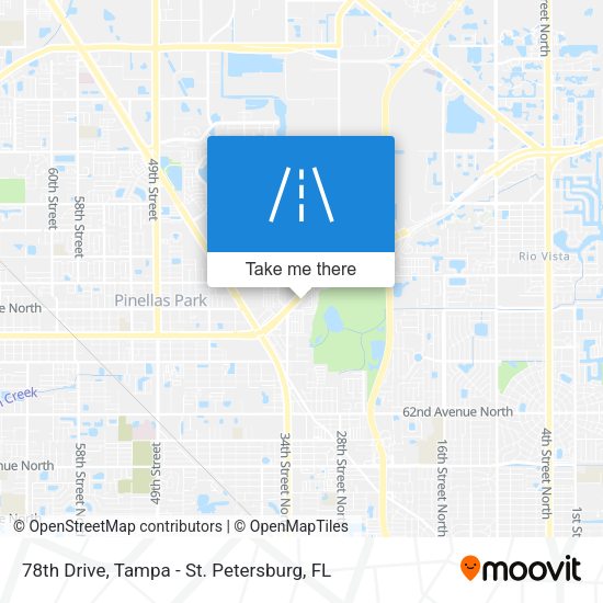 78th Drive map