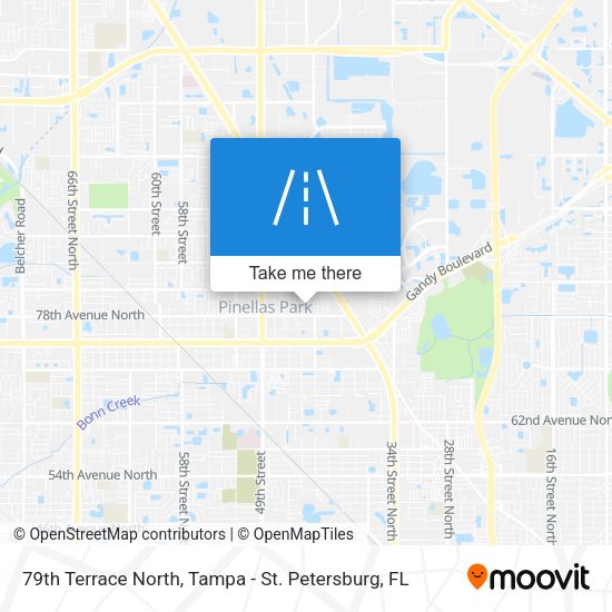 79th Terrace North map