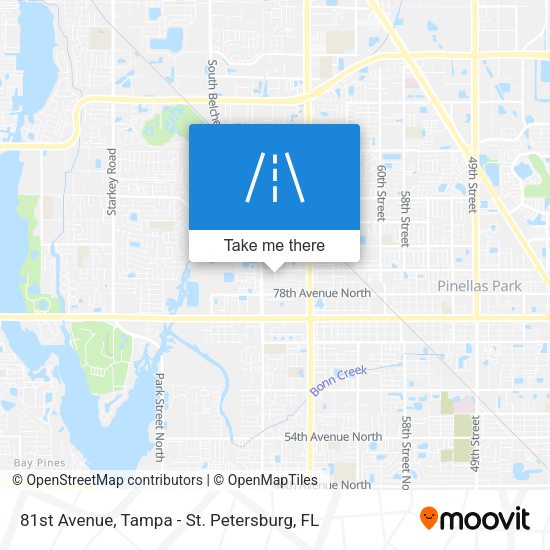 81st Avenue map