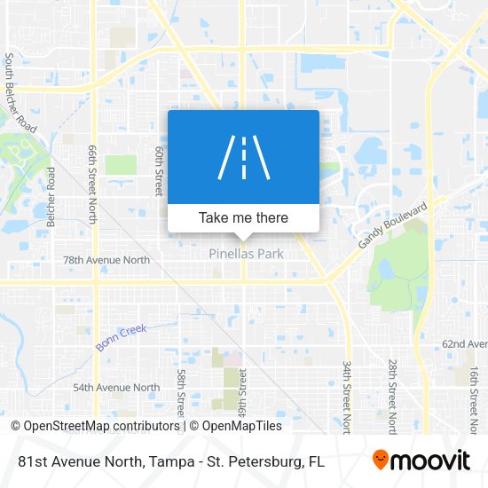 Mapa de 81st Avenue North