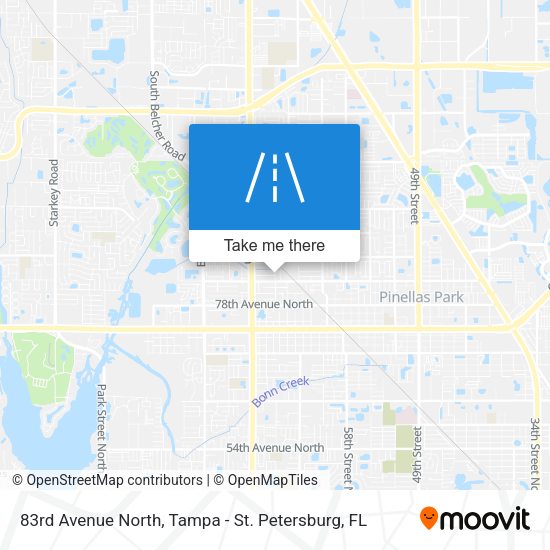83rd Avenue North map