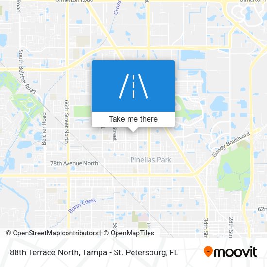 Mapa de 88th Terrace North