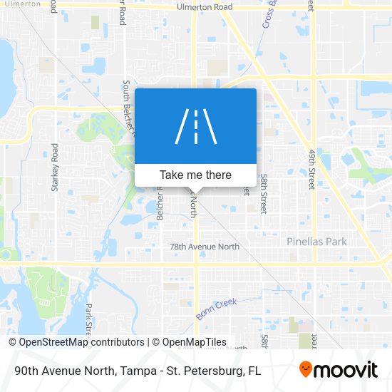 Mapa de 90th Avenue North