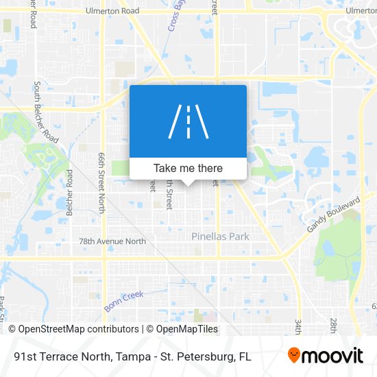 Mapa de 91st Terrace North
