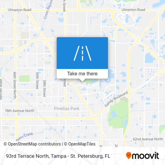 Mapa de 93rd Terrace North
