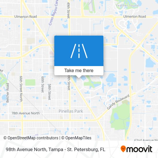 98th Avenue North map