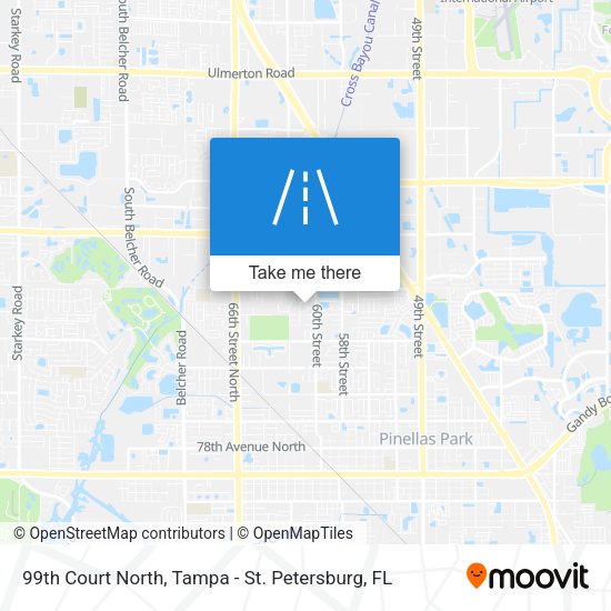 99th Court North map