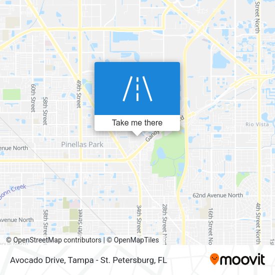 Avocado Drive map