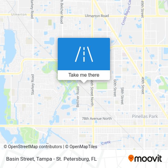 Basin Street map