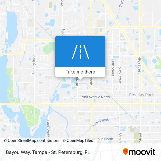 Mapa de Bayou Way