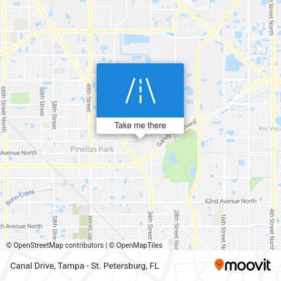 Canal Drive map
