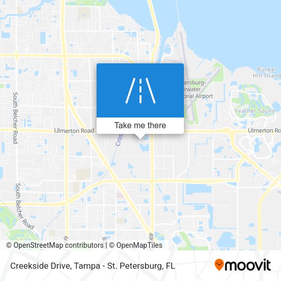 Mapa de Creekside Drive