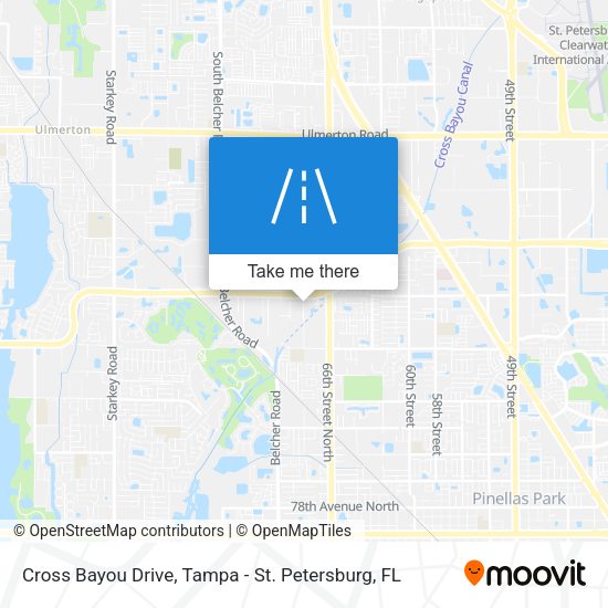 Mapa de Cross Bayou Drive
