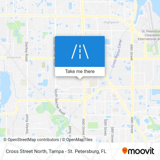 Cross Street North map