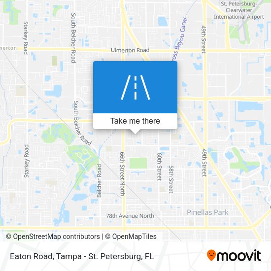 Eaton Road map