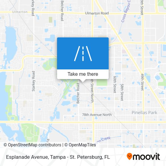 Mapa de Esplanade Avenue