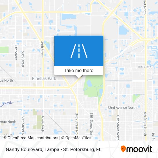 Gandy Boulevard map